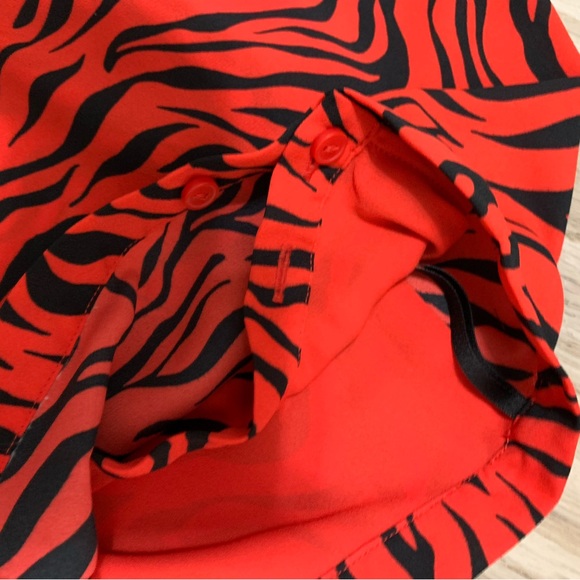 Sunday Best Flowy Wrap Mini Skirt - Cat Animal Print - 2 - Picture 6 of 10